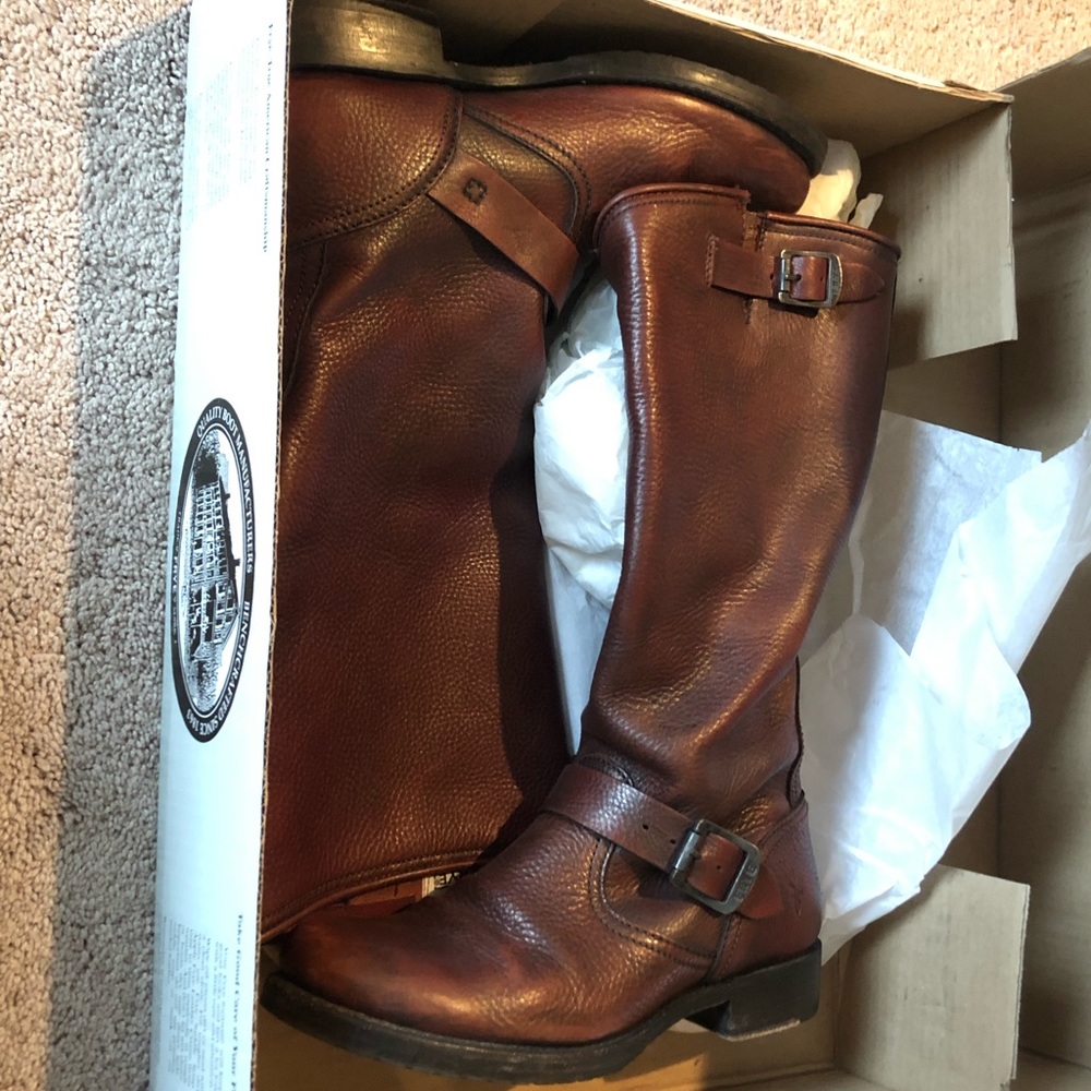 Frye Leather Boots - Veronica Slouch 9.5